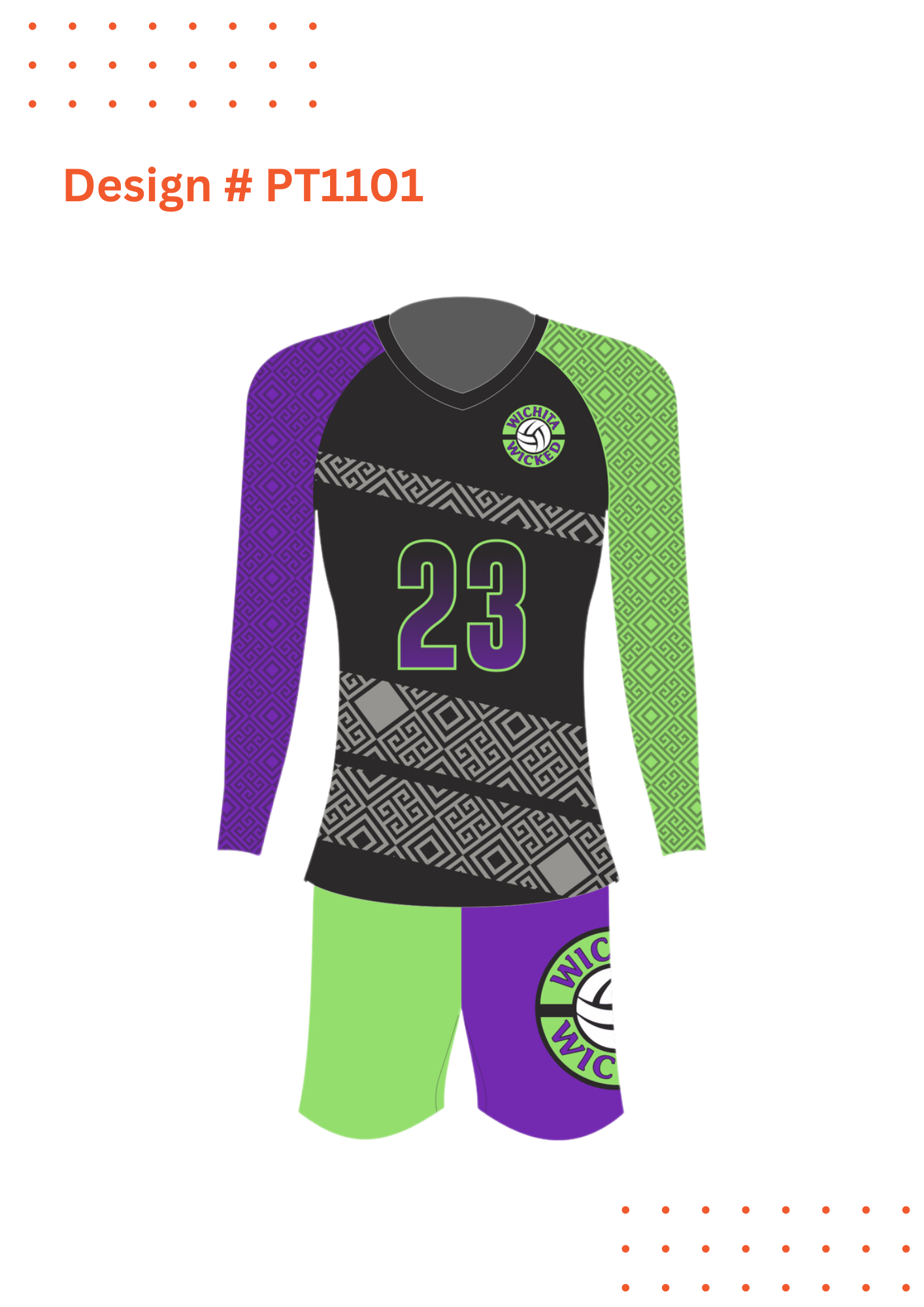 Custom Volleyball Uniform Mockups